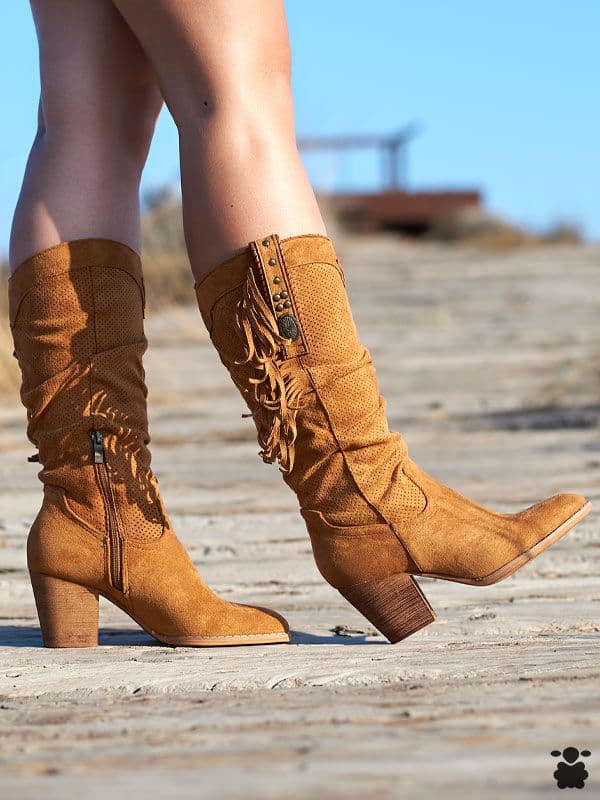 Botas altas camperas Mistral camel