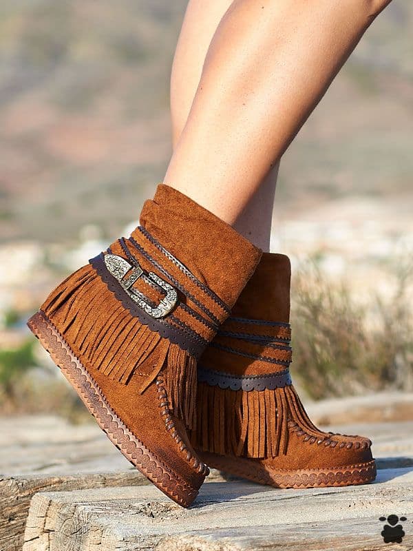 Botas boho chic Regina camel