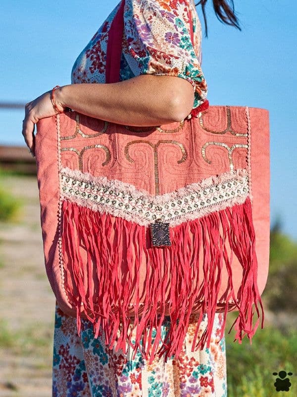 Bolso boho Sariñana rosa