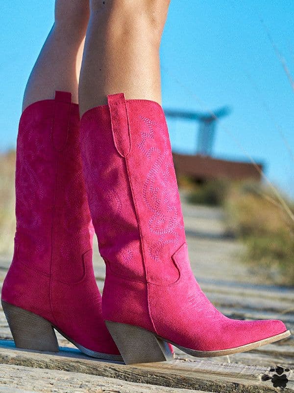 Botas cowboy Barcelona fucsia