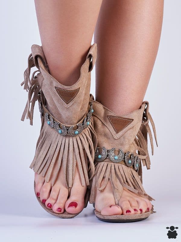 Sandalias Boho Taupe Nabad
