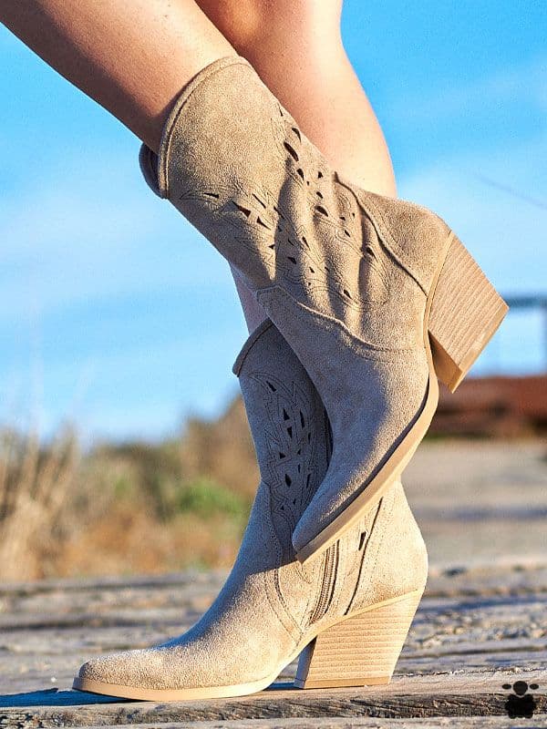 Botines boho Luca beige