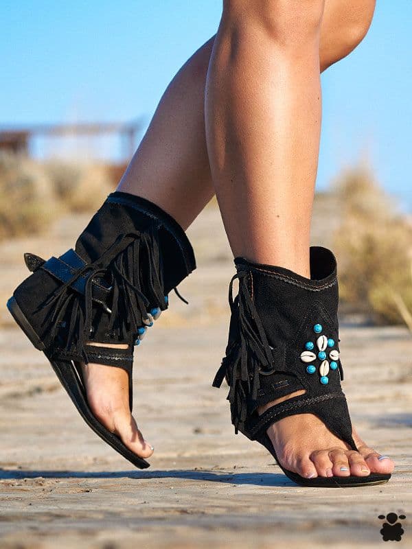 Sandalias Boho Yemaya negro