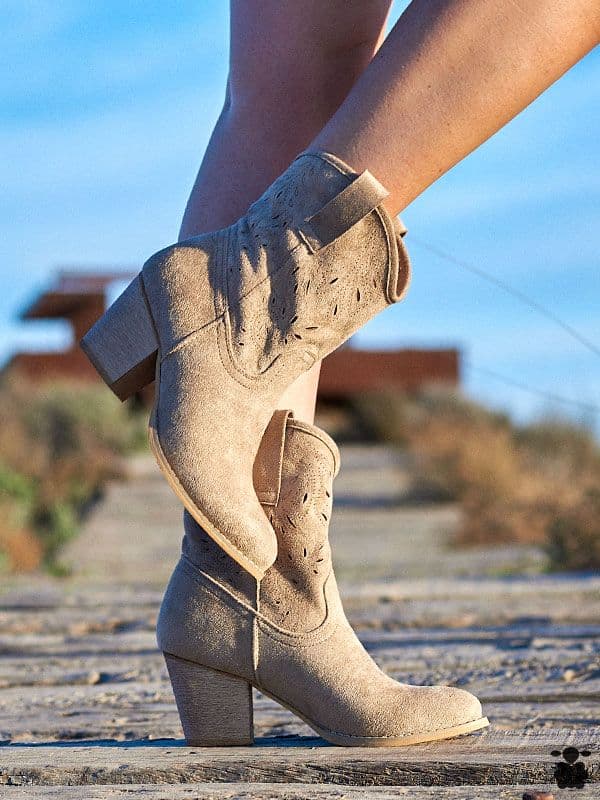 Botines boho Hellen beige
