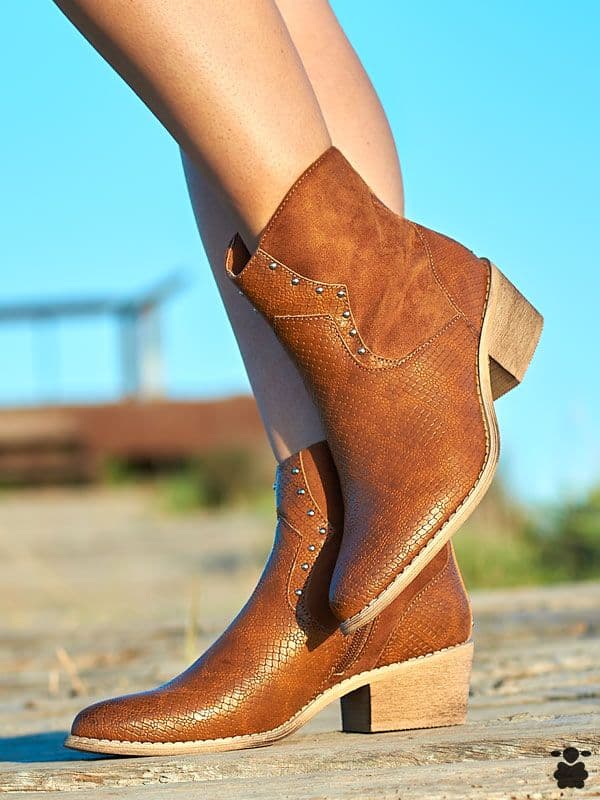 Botines boho Krabi camel