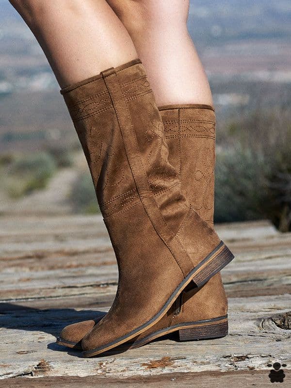Botas altas camperas Cavall camel
