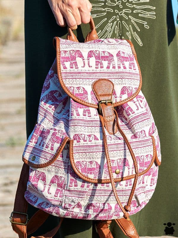 Mochila Bohemian Elephant Roja