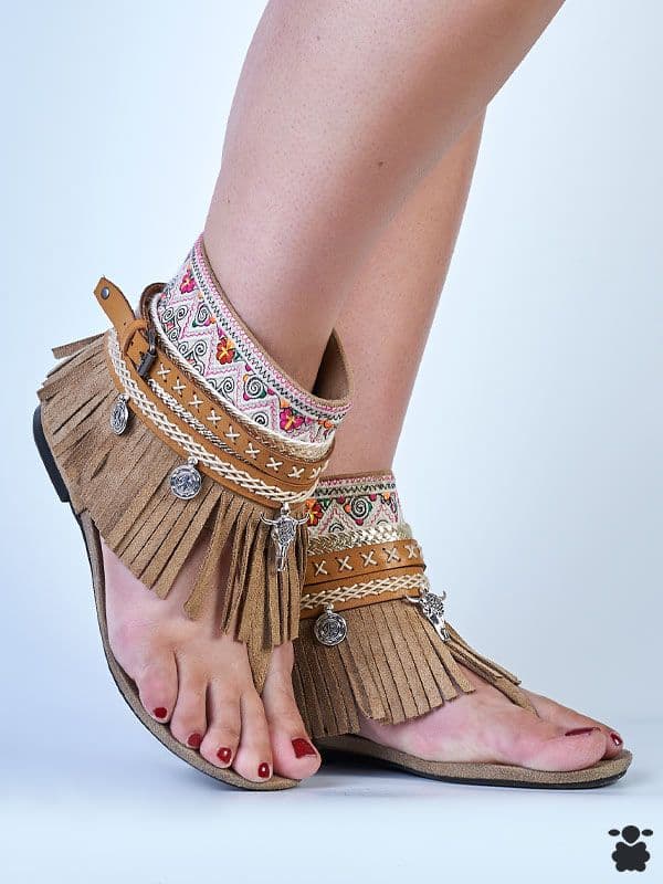 Sandalias Boho Tatanka Beige