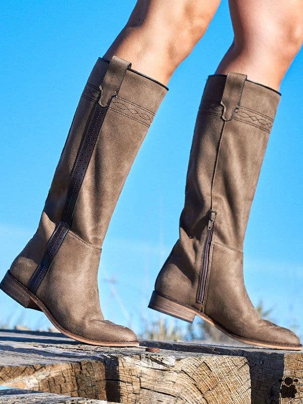 Botas camperas altas Shina Taupe