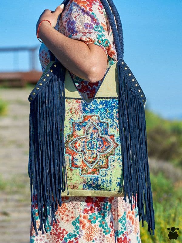 Bolso boho Mus azul