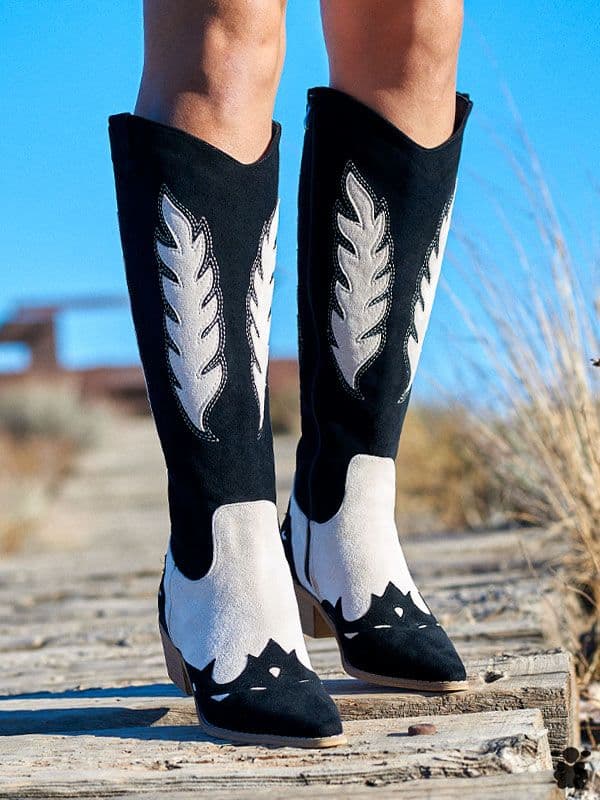 Botas cowboy altas Jaén negro
