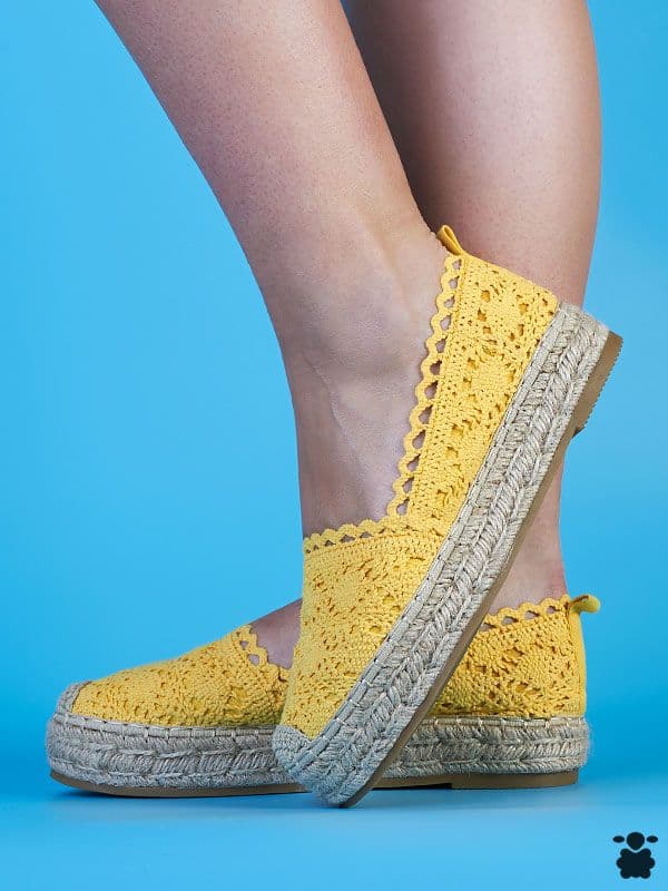 Alpargatas boho amarillas Liebe