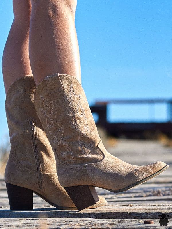 Botas cowboy Ávila beige