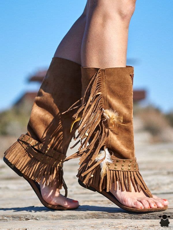 Sandalias boho Tarifa camel