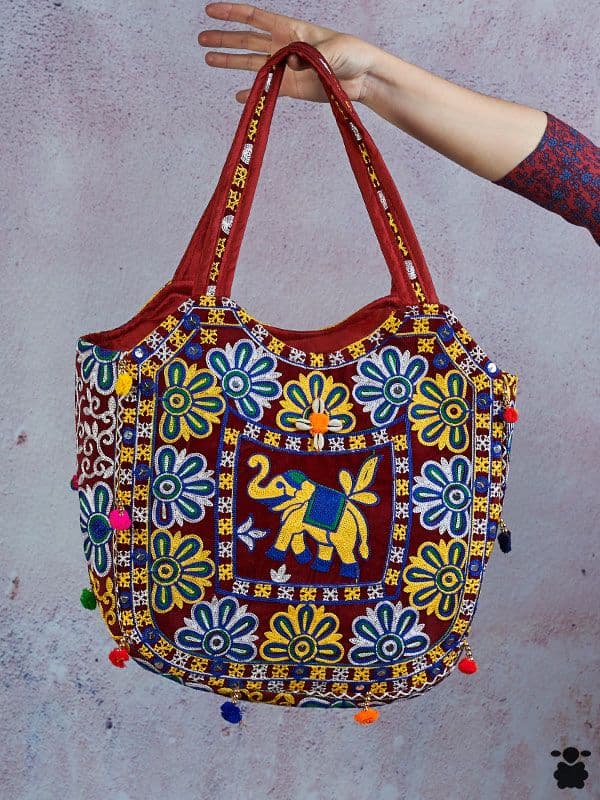Bolso boho Elep amarillo