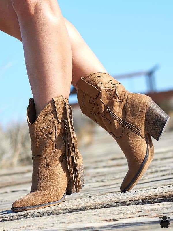 Botines boho Lara camel