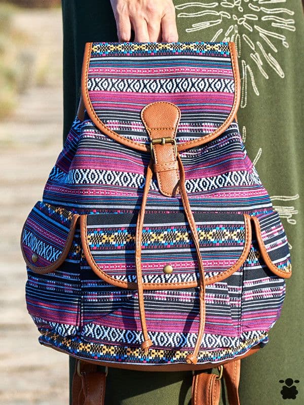 Mochila Bohemia Étnica Multicolor