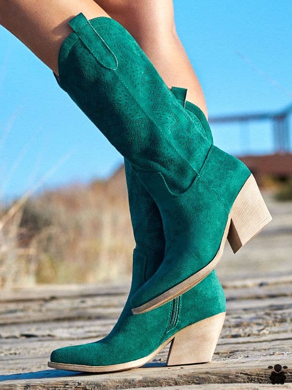 Botas cowboy Valencia verde