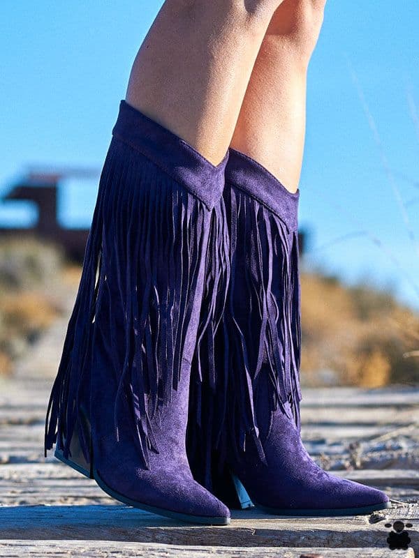 Botas cowboy Flecos morado