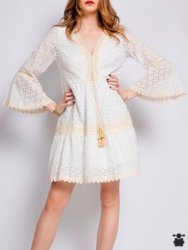 Vestido boho Nerea blanco