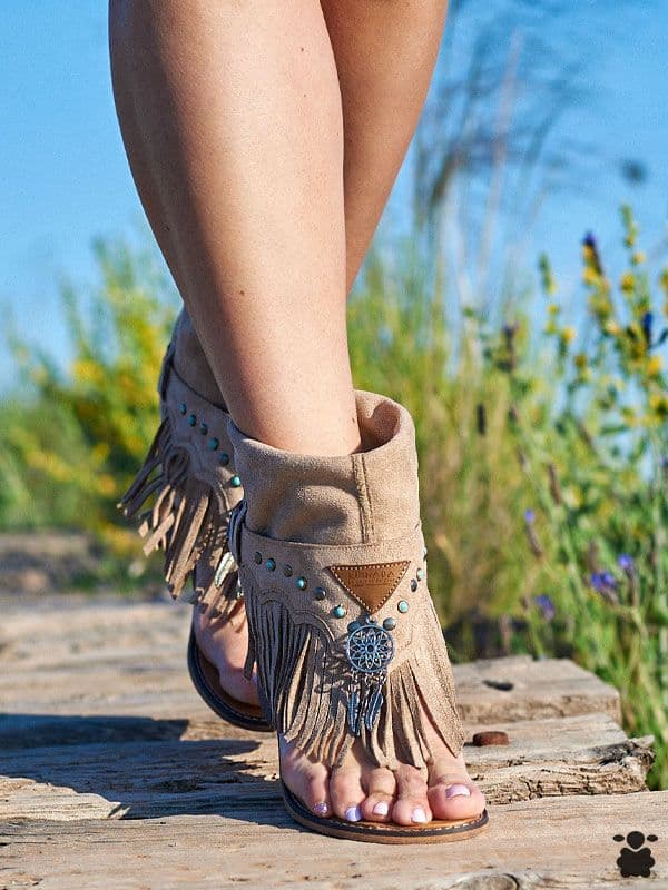 Sandalias Boho Taupe Saviesa
