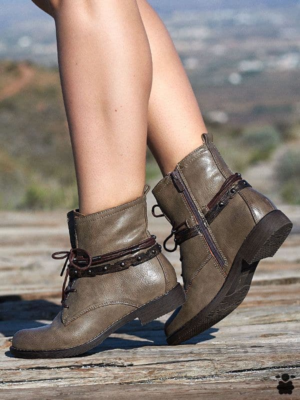 Botas boho Rue kaki