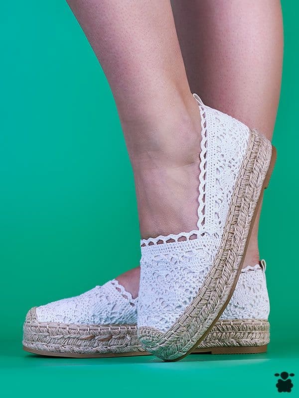Alpargatas boho blancas Liebe