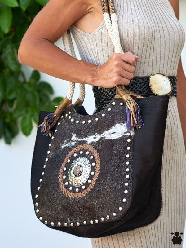 Bolso Boho Piel Valdevaquero Marrón