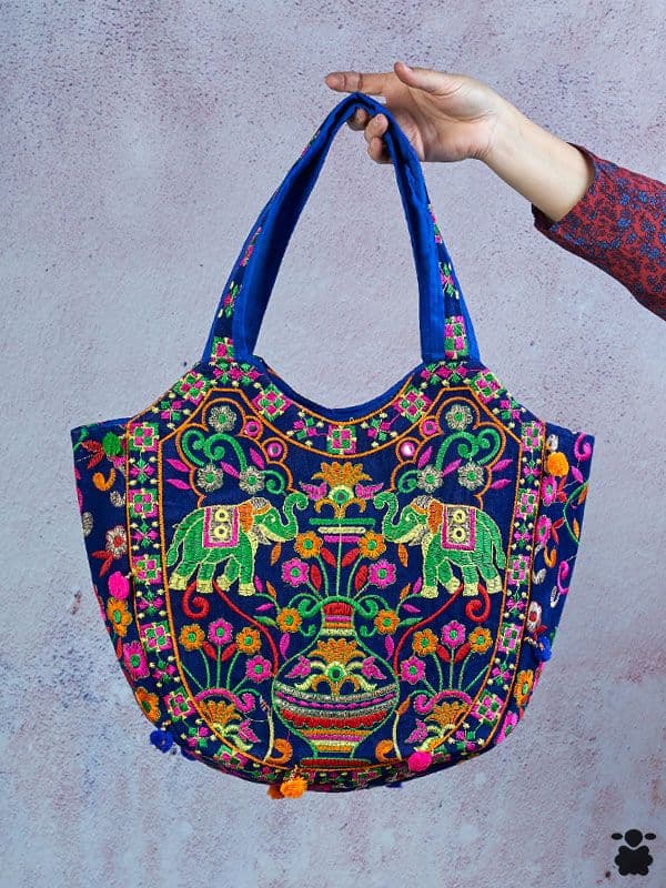 Bolso boho Elep azul