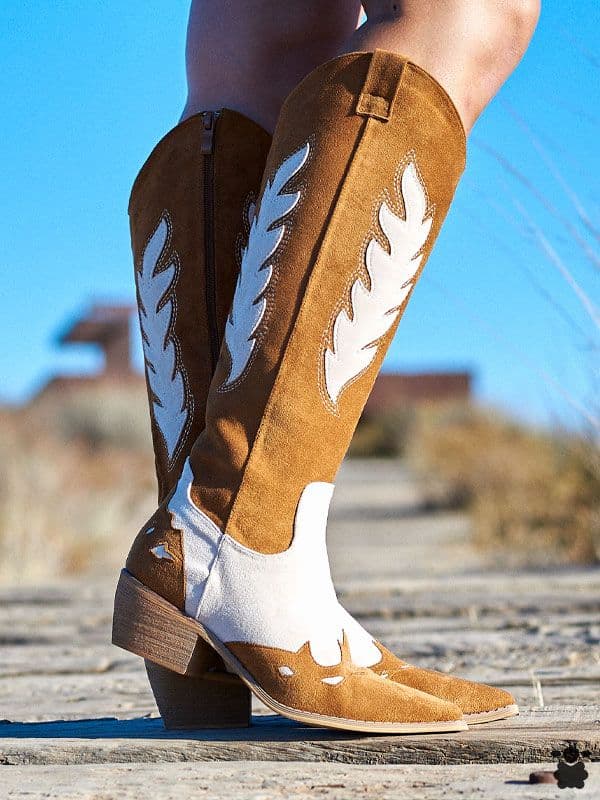 Botas cowboy altas Jaén camel