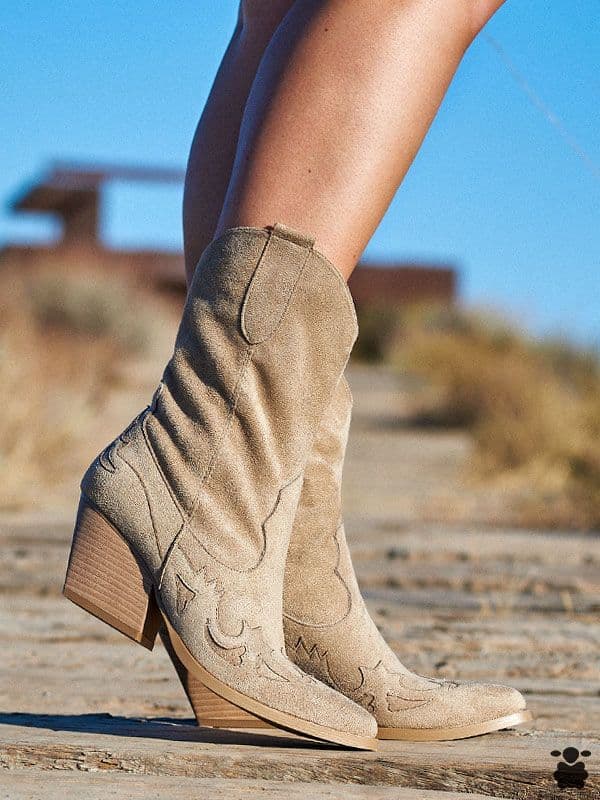 Botines cowboy Colmenar beige