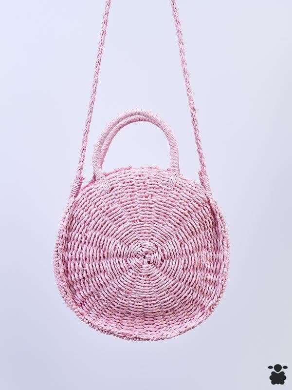 Bolso boho rosa viatgera