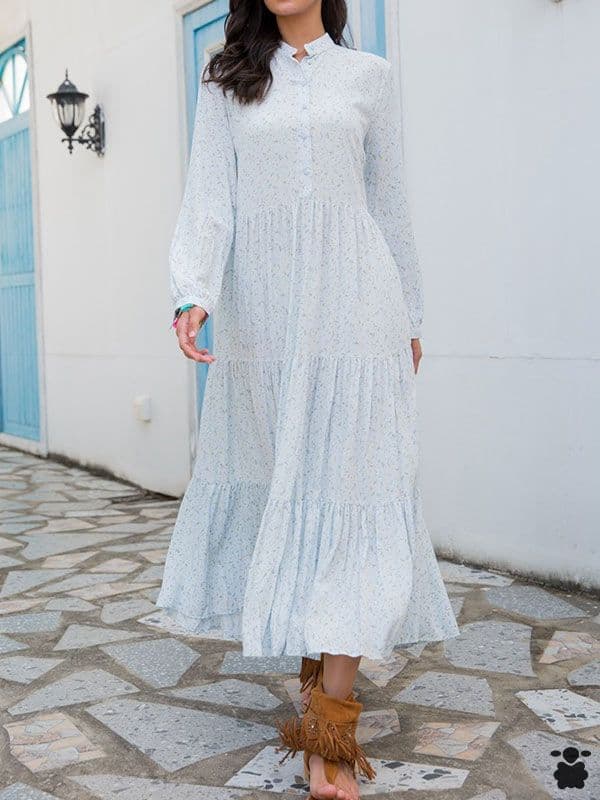 Vestido boho Milano azul
