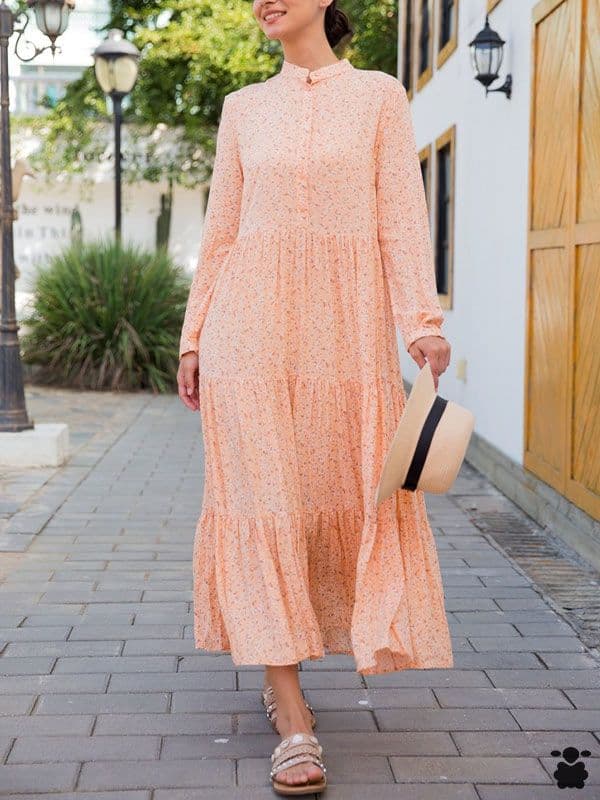 Vestido boho Mónaco salmón