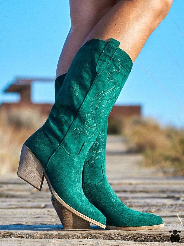 Botas cowboy Barcelona verde