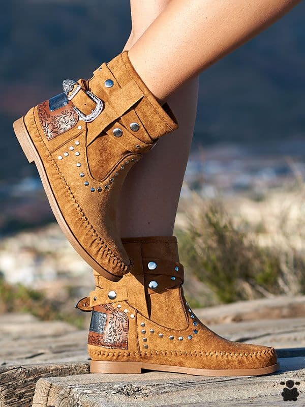 Botas boho Saina camel