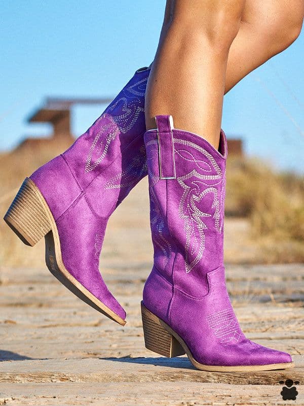 Botas cowboy Autry morado