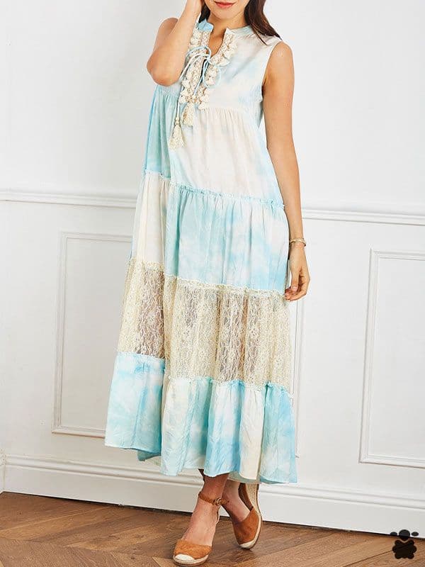 Vestido boho Menorca azul