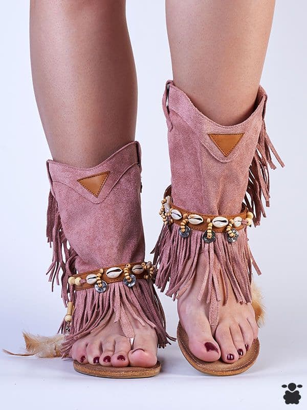 Sandalias Boho Rosa Apfel