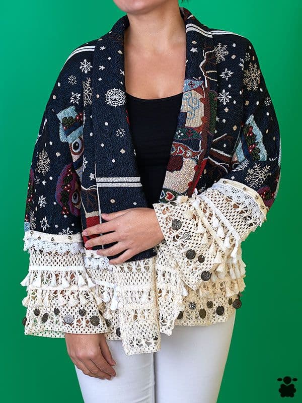 Chaqueta Boho Azul