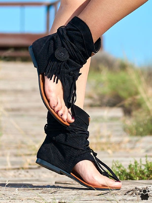Sandalias boho Puget Negro