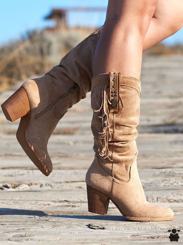 Botas altas camperas Mistral Taupe