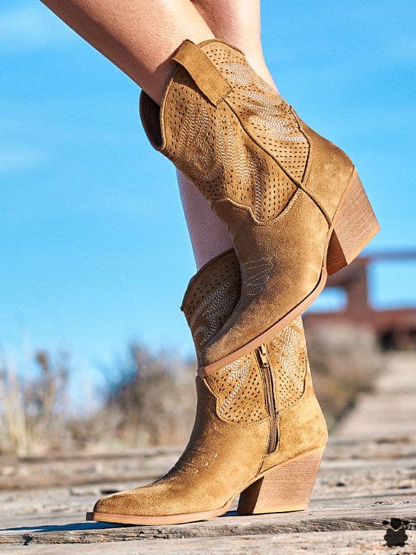 Botines cowboy Barajas camel