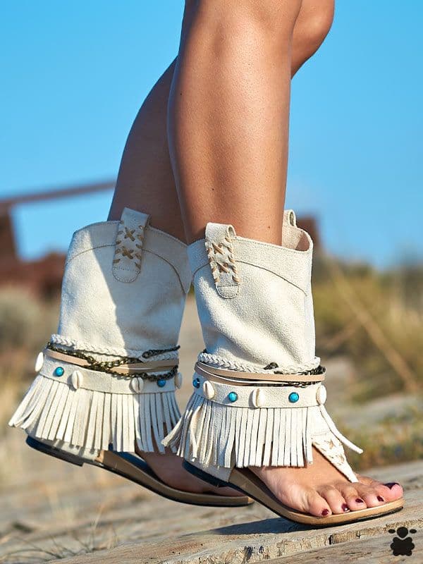 Sandalias Boho Frida nude