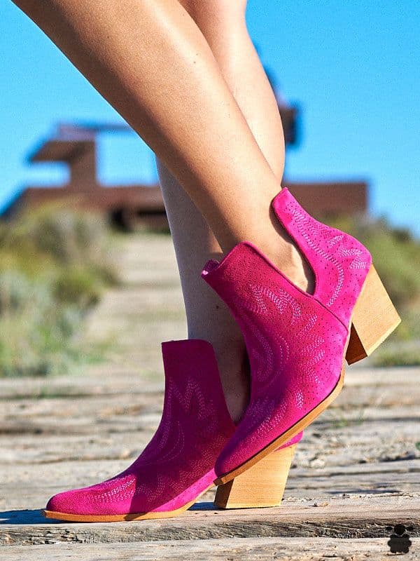 Botines cowboy Cartagena fucsia