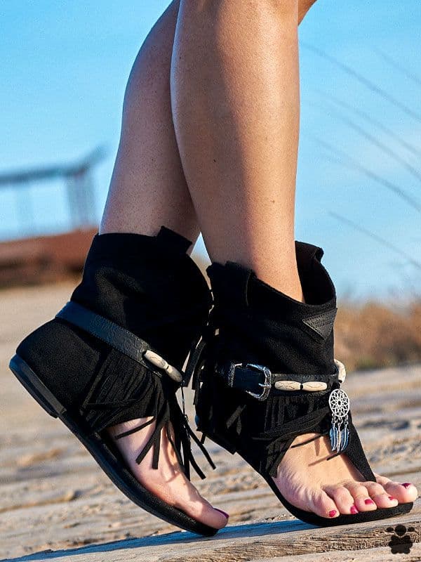 Sandalias boho atrapasueños negro
