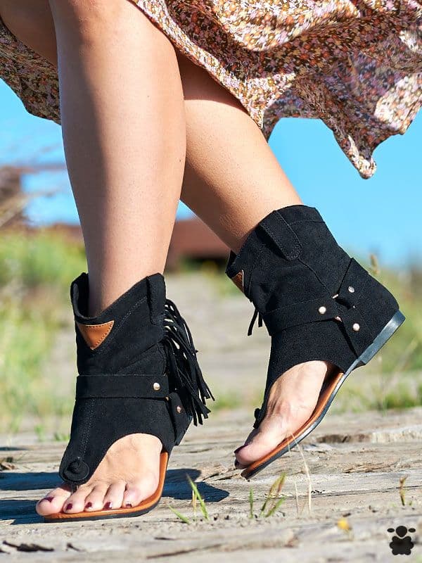 Sandalias boho Gypsy negro