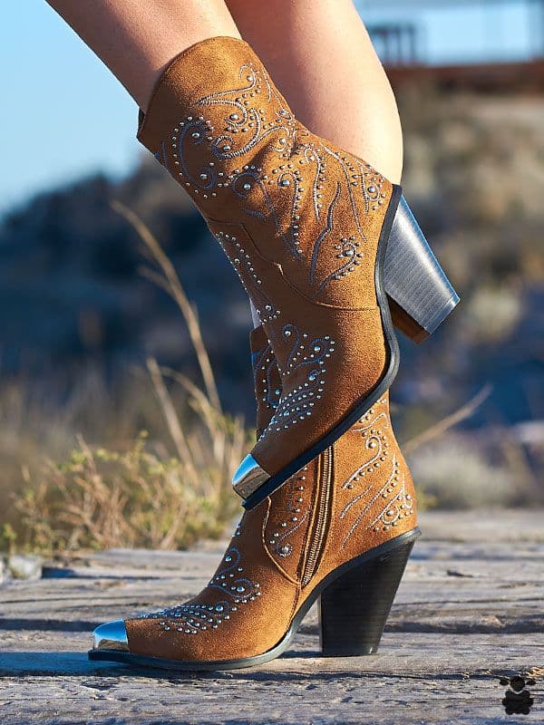 Botines camperos Esther camel