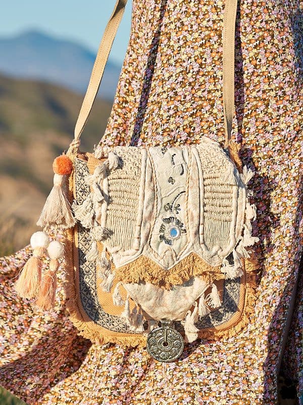 Bolso boho chic Audrie camel