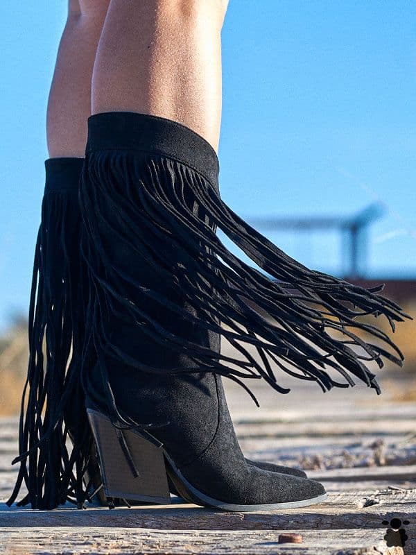 Botas cowboy Flecos negro